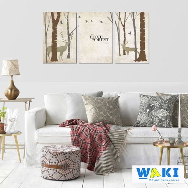 Bộ tranh trang trí The Love Forest W233 Bộ tranh trang trí The Love Forest W233