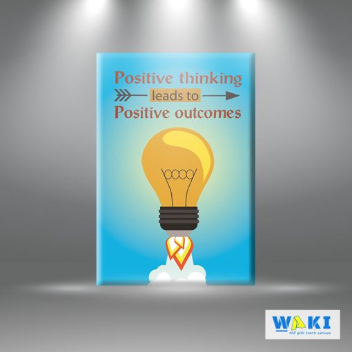 Tranh canvas positive thinking lead to positive outcomes 3