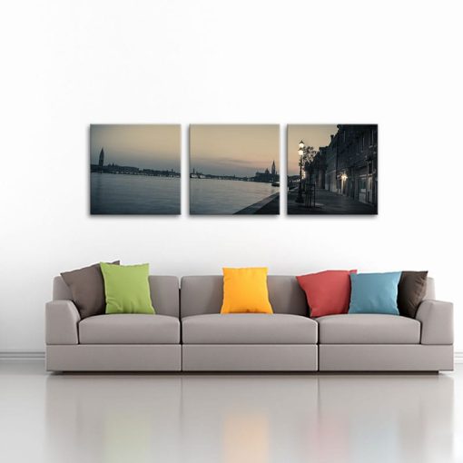 Bộ 3 tranh trắng đen - "Một thoáng Venice" W1412