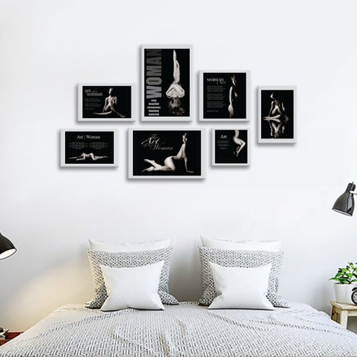 Bộ 7 tranh khỏa thân nghệ thuật W1153