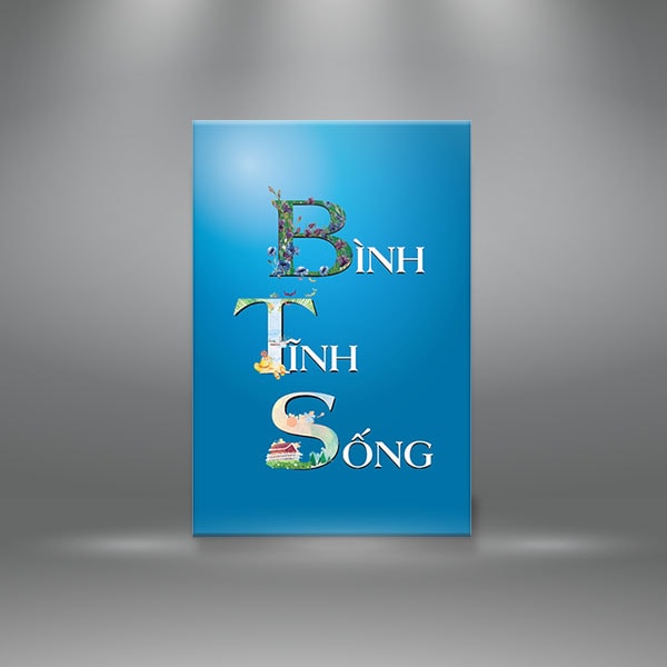 Tranh tạo động lực "Bình Tĩnh Sống" tranh treo văn phòng W1331 Tranh tạo động lực "Bình Tĩnh Sống" tranh treo văn phòng W1331