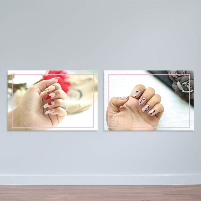 Bộ 2 tranh trang trí tiệm Nail "Móng tay đẹp" W2058 Bộ 2 tranh trang trí tiệm Nail "Móng tay đẹp" W2058 - Ảnh 2