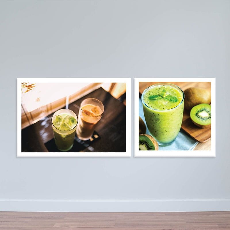 Bộ 2 tranh treo tường về thức uống Kiwi W2043 Bộ 2 tranh treo tường về thức uống Kiwi W2043 - Ảnh 2