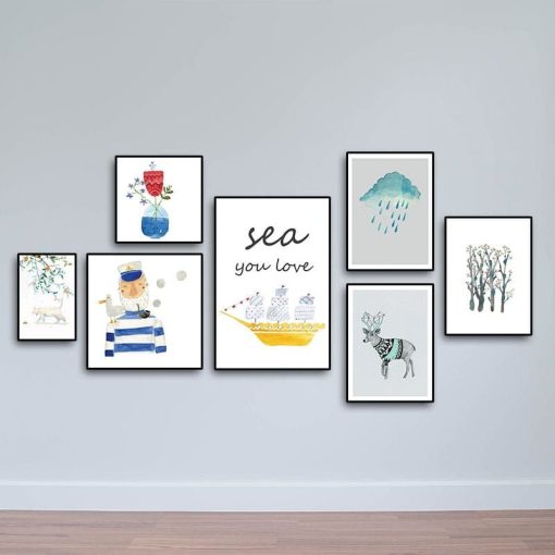 Tranh treo tường Scandinavian "You love sea" W2226