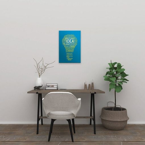 Tranh ghép chữ sáng tạo “IDEA..” | Tranh tạo động lực W3045
