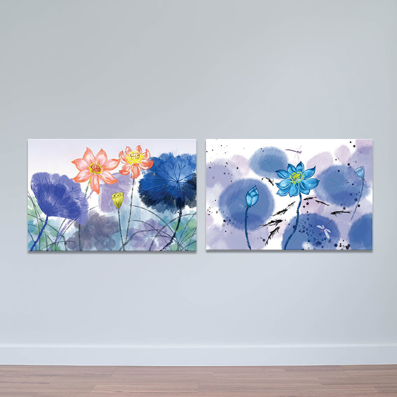 Một số mẫu tranh hoa sen tuyệt đẹp được vẽ bằng chất liệu sơn acrylic   LEHAIS ART