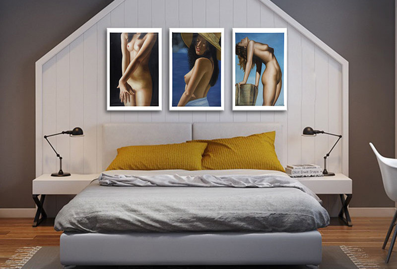 Tranh nude (khỏa thân) nghệ thuật - Tranh treo khách sạn, nhà nghỉ độc đáo