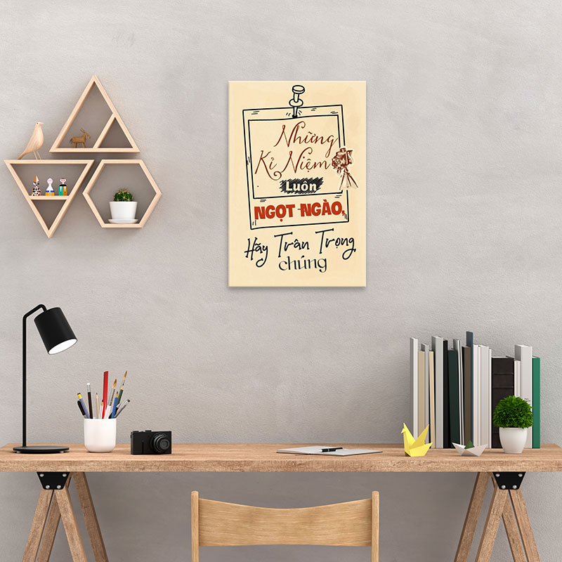 Tranh canvas tạo động lực "những kỷ niệm luôn ngọt ngào hãy trân trọng chúng" - W4887 Tranh canvas tạo động lực "những kỷ niệm luôn ngọt ngào hãy trân trọng chúng" - W4887 - Ảnh 2