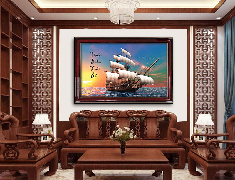 Tranh ảnh thuận buồm xuôi gió đẹp