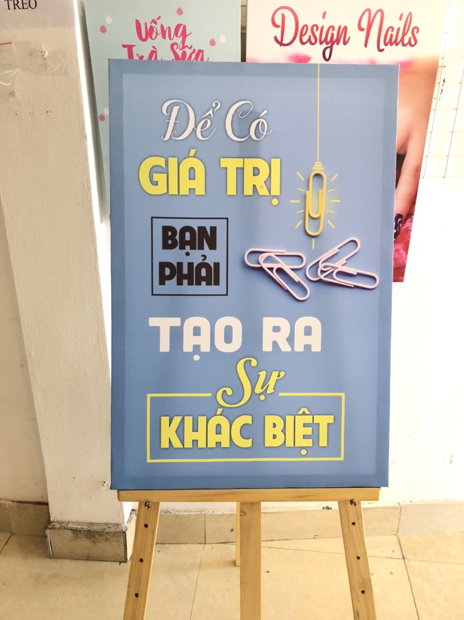 [Tp.Hà Nội] Tranh canvas tạo động lực "Để có giá trị bạn phải tạo ra sự khác biệt" Mã: CS101
