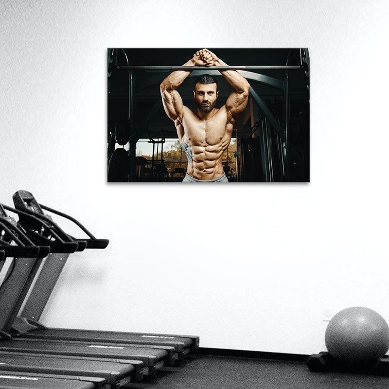 Tranh "tập xà đơn" đẹp | Ảnh đẹp phòng GYM W6122
