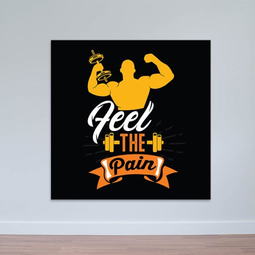 Tranh canvas "Feel the pain " chất | Ảnh đẹp phòng thể hình W6208