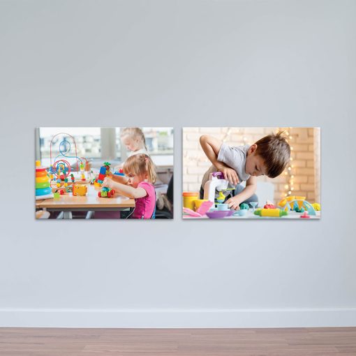 Bộ 2 tranh canvas "school beautiful" đẹp | Tranh treo trường học W6236