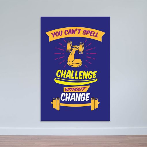 Tranh canvas "Change" chất | Ảnh phòng GYM W6226