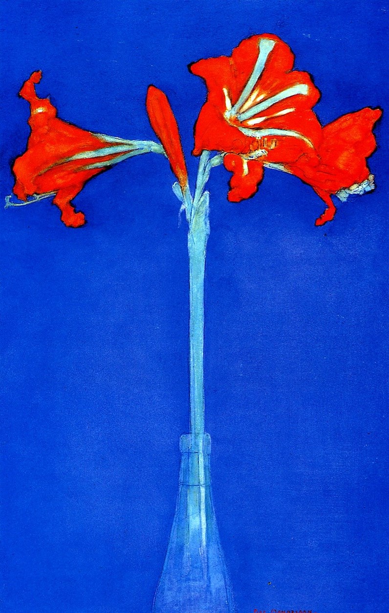 Tác phẩm tranh hoa sơn dầu ‘Amaryllis’ - Piet Mondrian