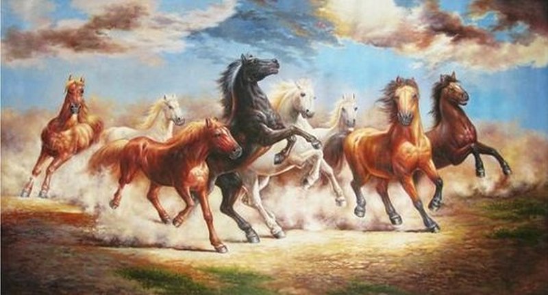 Tranh phong thủy mã đáo thành công