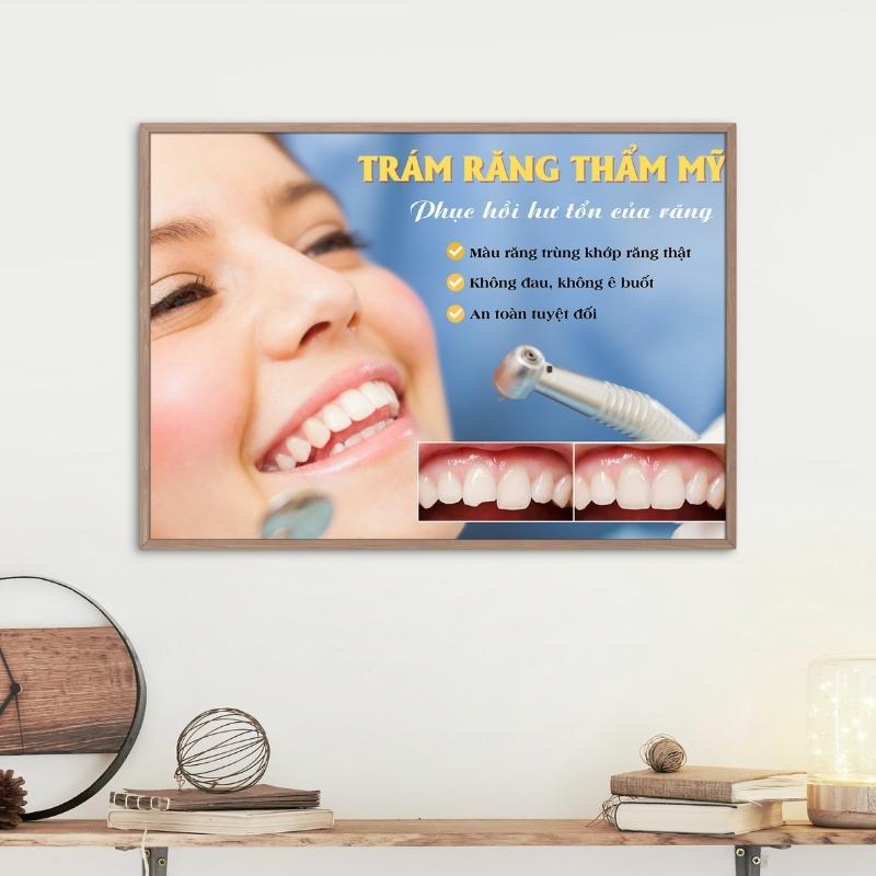 Tranh nha khoa "Trám răng thẩm mỹ" | Tranh nha khoa đẹp W9074 Tranh nha khoa "Trám răng thẩm mỹ" | Tranh nha khoa đẹp W9074