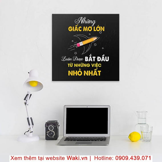 Tranh slogan-Khơi nguồn động lực Mau Tranh Treo Tuong Waki.vn Tranh Waki 0909439071 Web Waki.vn Tranh Vuông 44