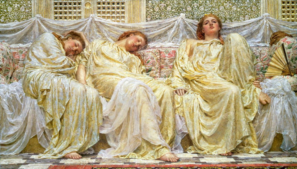 Tranh sơn dầu "Dreamers" của Albert Joseph Moore | Tranh treo tường WR7172 Đặt mua Tranh sơn dầu "Dreamers" của Albert Joseph Moore | Tranh treo tường WR7172