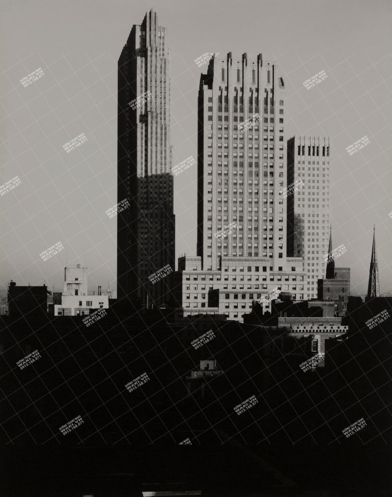 Đặt mua Tranh sơn dầu "New York from the Shelton" của Alfred Stieglitz |Tranh căn hộ WR7180