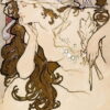 Đặt mua Tranh sơn dầu "Nouveau" của Alfons Maria Mucha |Tranh phòng ngủ WR7177