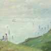 Đặt mua Tranh sơn dầu "Cliffs at Pourville" (1882) của họa sĩ Claude Monet | Tranh tranh trí WR7191