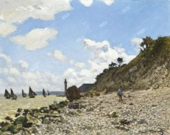 Xuongtranhwaki 0909439071 Claude Monet Poster, Famous The Beach At Honfleur Painting (1864–1866). Original From The Los Angeles County Museum Of Art. Digitally Enhanced By Rawpixel.