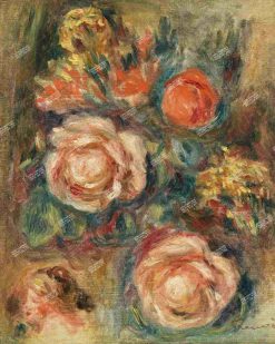 Xuongtranhwaki 0909439071 Pierre Auguste Renoir Poster, Vintage Bouquet Of Roses Painting (1900). Original From Barnes Foundation. Digitally Enhanced By Rawpixel.