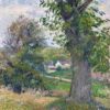 Đặt mua Tranh cảnh vật "Chestnut trees in Osny (1883)" của Camille Pissarro | Tranh treo phòng khách WR7115