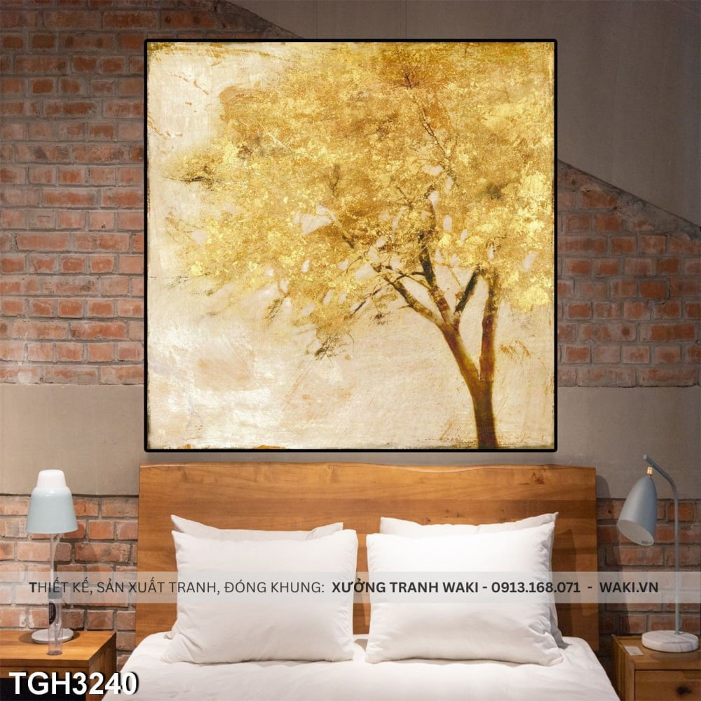 Tranh treo tường " Golden Tree" | Tranh hiện đại WR7653 Đặt mua Tranh treo tường " Golden Tree" | Tranh hiện đại WR7653