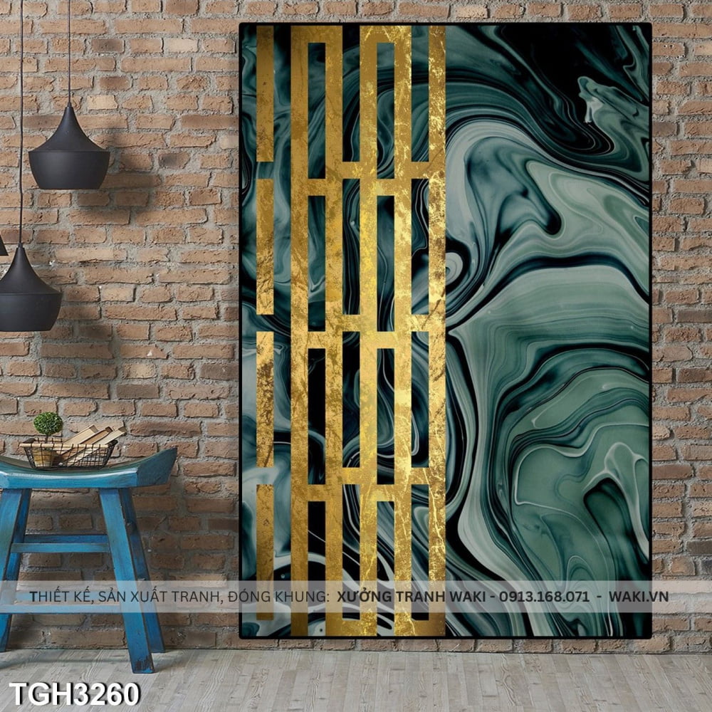 Tranh phòng ngủ " Golden Green" | Tranh canvas WR7633 Đặt mua Tranh phòng ngủ " Golden Green" | Tranh canvas WR7633