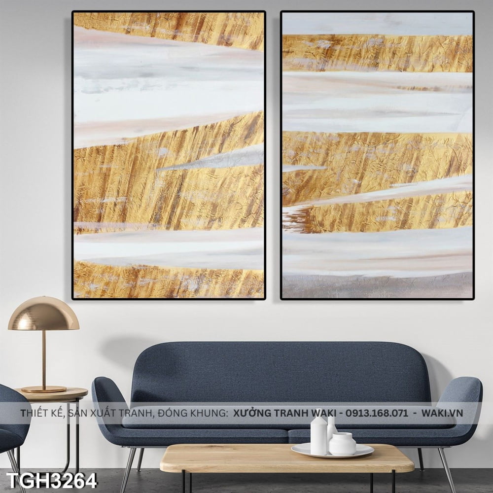 Bộ 2 tranh trang trí "Gold Wood " | Tranh trừu tượng WR7631 Đặt mua Bộ 2 tranh trang trí "Gold Wood " | Tranh trừu tượng WR7631