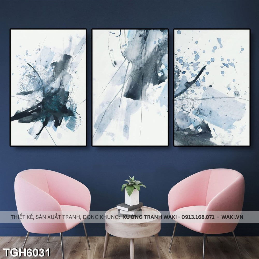 Bộ 3 tranh Canvas " Sắc xanh rực rỡ " | Tranh treo tường hiện đại WR7574 Đặt mua Bộ 3 tranh Canvas " Sắc xanh rực rỡ " | Tranh treo tường hiện đại WR7574