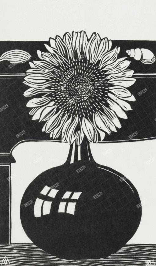 Xuongtranhwaki 0909439071 Samuel Jessurun De Mesquita Poster, Vintage Sunflower Wall Decor (1914). Original From The Rijksmuseum. Digitally Enhanced By Rawpixel.