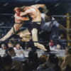 Đặt mua Tranh in nghệ thuật "Stag at Sharkey's" (1909) của họa sĩ George Wesley Bellows | Tranh canvas WR7335