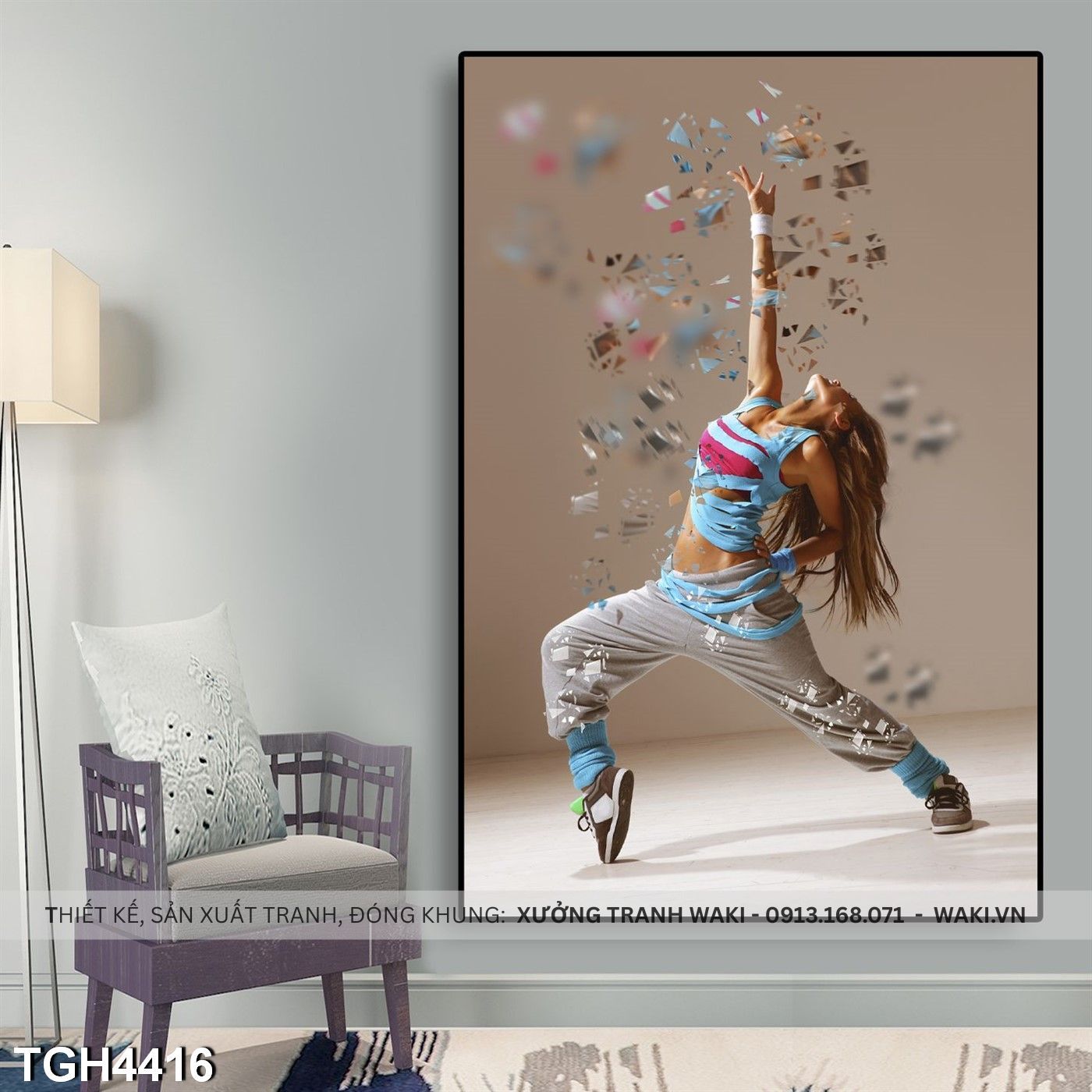 Đặt mua Tranh Vũ điêụ hoàn vũ | Tranh treo tường hiện đại  TGH4416