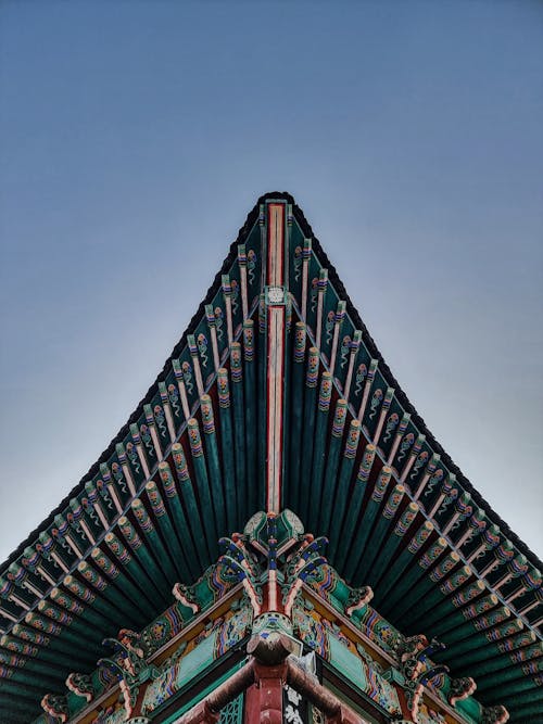 Hình ảnh một góc mái của Cố cung Gyeongbok