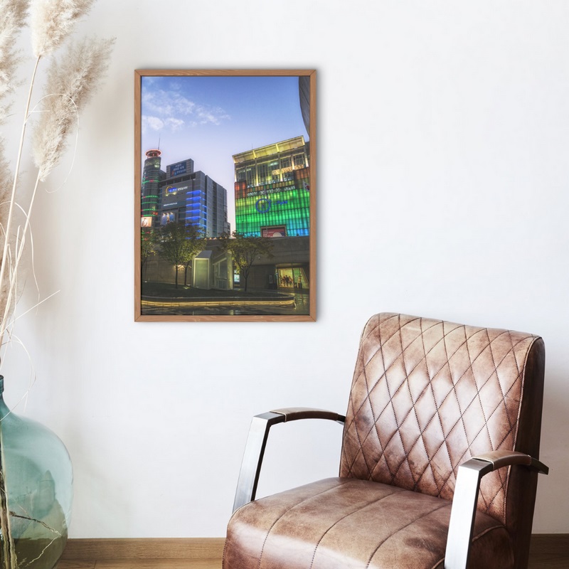 Đặt mua Hình chụp tòa nhà Hàn Quốc lên đèn - KR142