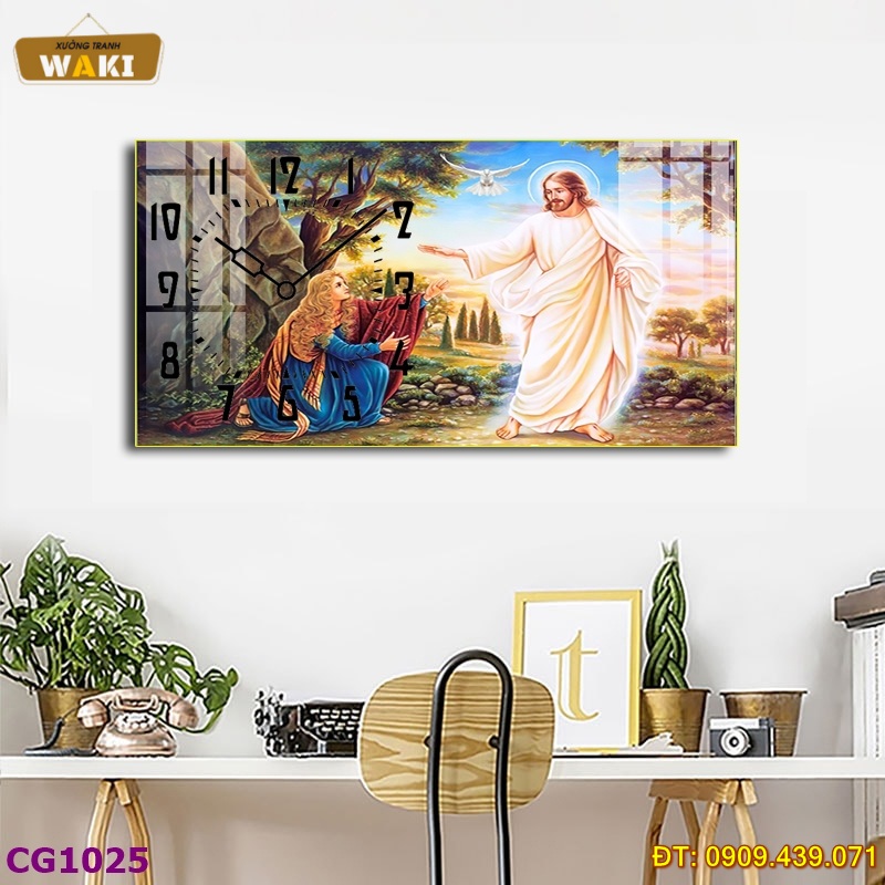 Đặt mua Tranh đồng hồ Thiên Chúa giá rẻ DHCG049