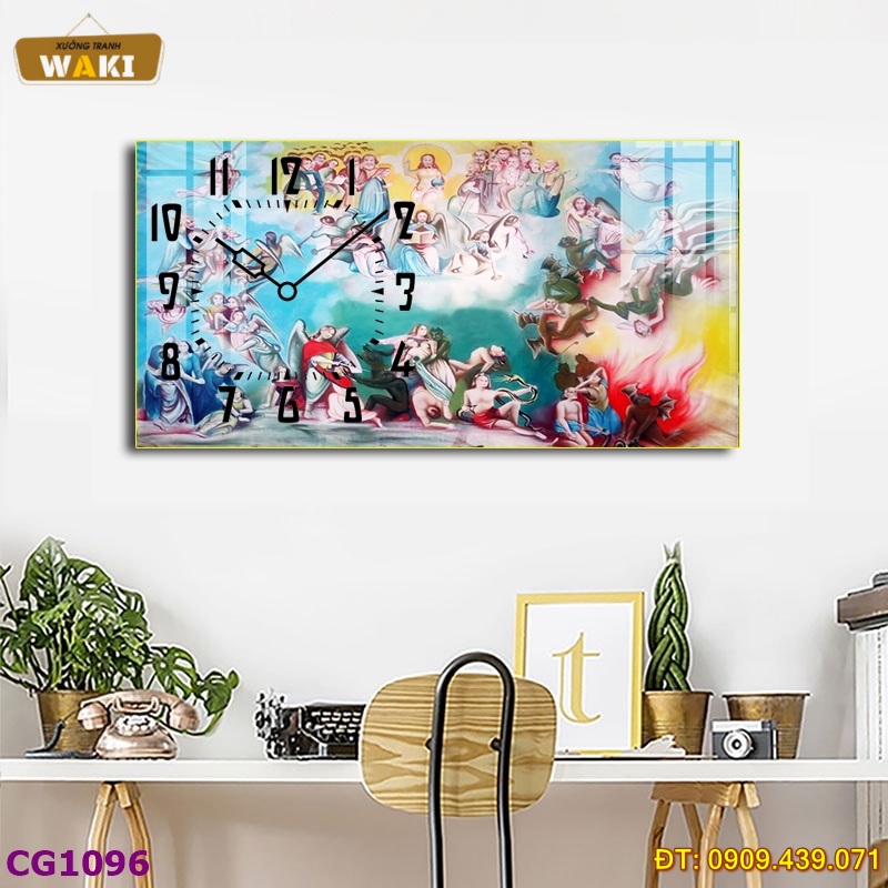 Đặt mua Tranh đồng hồ Thiên Chúa giá rẻ DHCG073