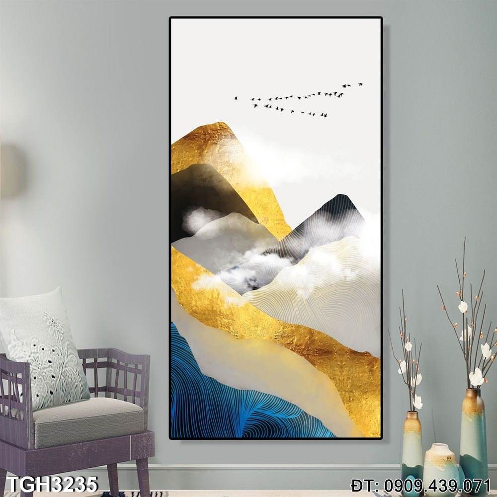 Đặt mua Tranh núi rừng nhiều mây  - Mã:TGH3235