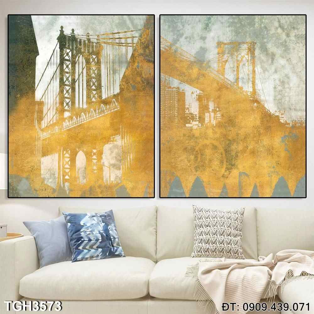 Đặt mua Bộ 2 tranh cây cầu vĩ đại - Mã:TGH3573