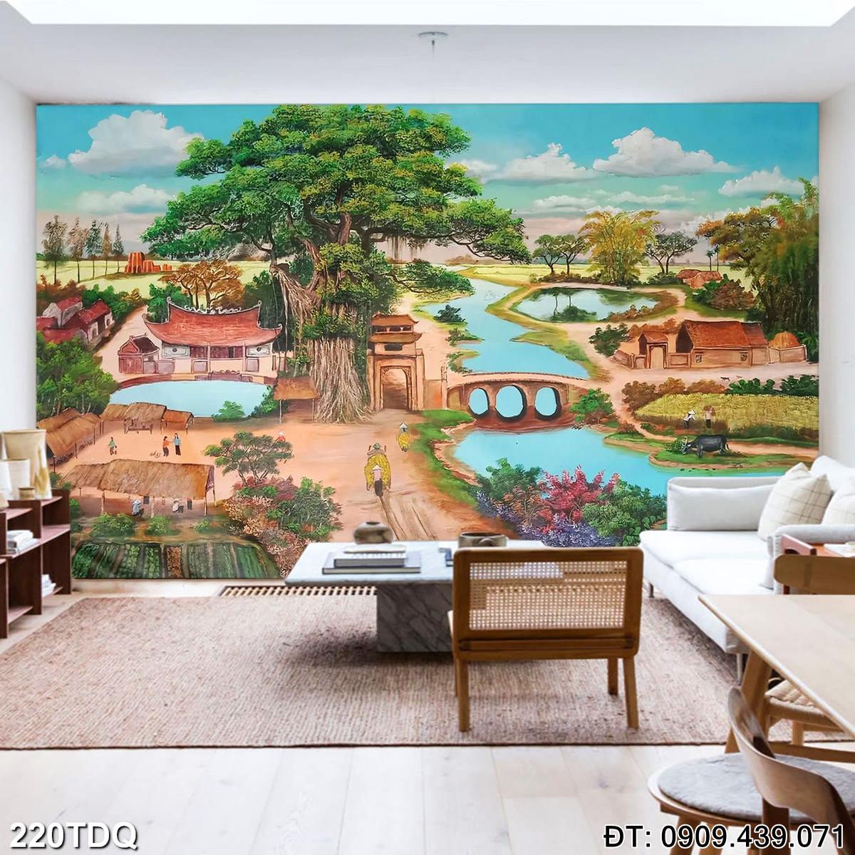 Đặt mua Tranh đồng quê Việt Nam giá rẻ  - mã: 220TDQ
