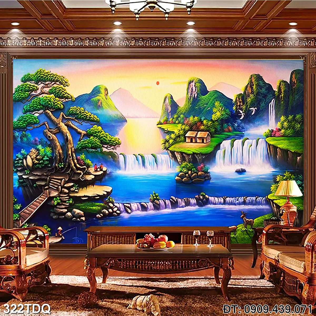 Đặt mua Tranh quê hương treo tường  - mã: 322TDQ