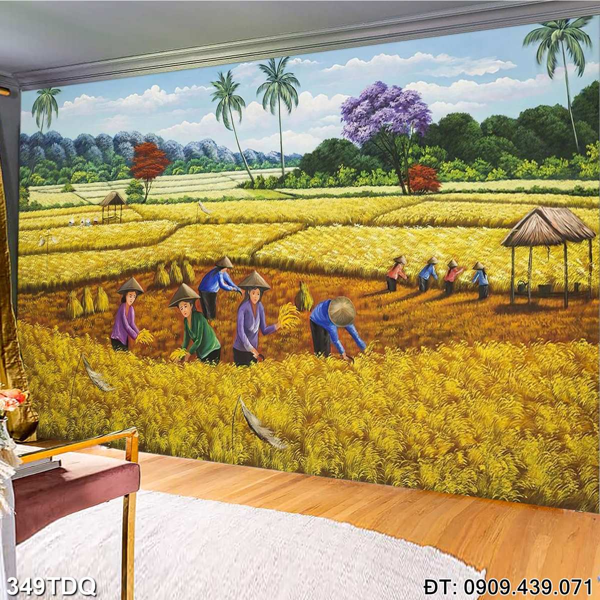 Đặt mua Bức tranh đồng quê nổi tiếng  - mã: 349TDQ