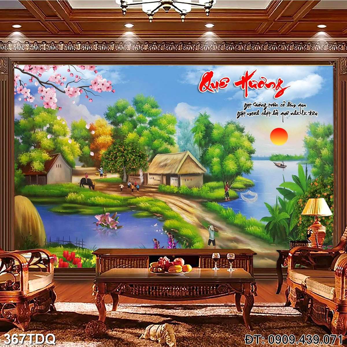 Đặt mua Bức tranh đồng quê nổi tiếng  - mã: 367TDQ