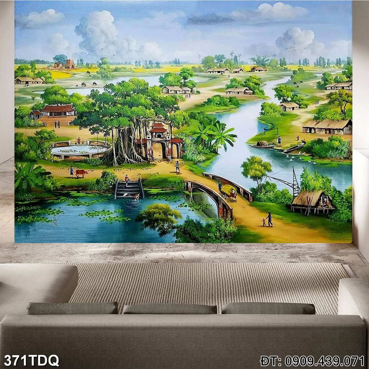 Đặt mua Tranh quê hương treo tường  - mã: 371TDQ