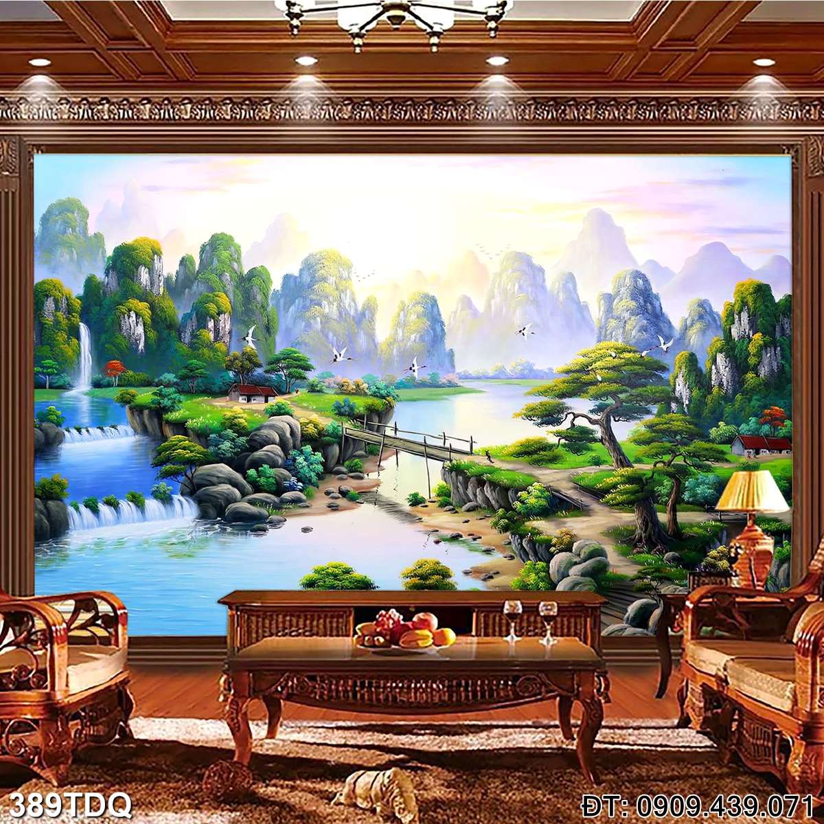 Đặt mua Bức tranh đồng quê nổi tiếng  - mã: 389TDQ