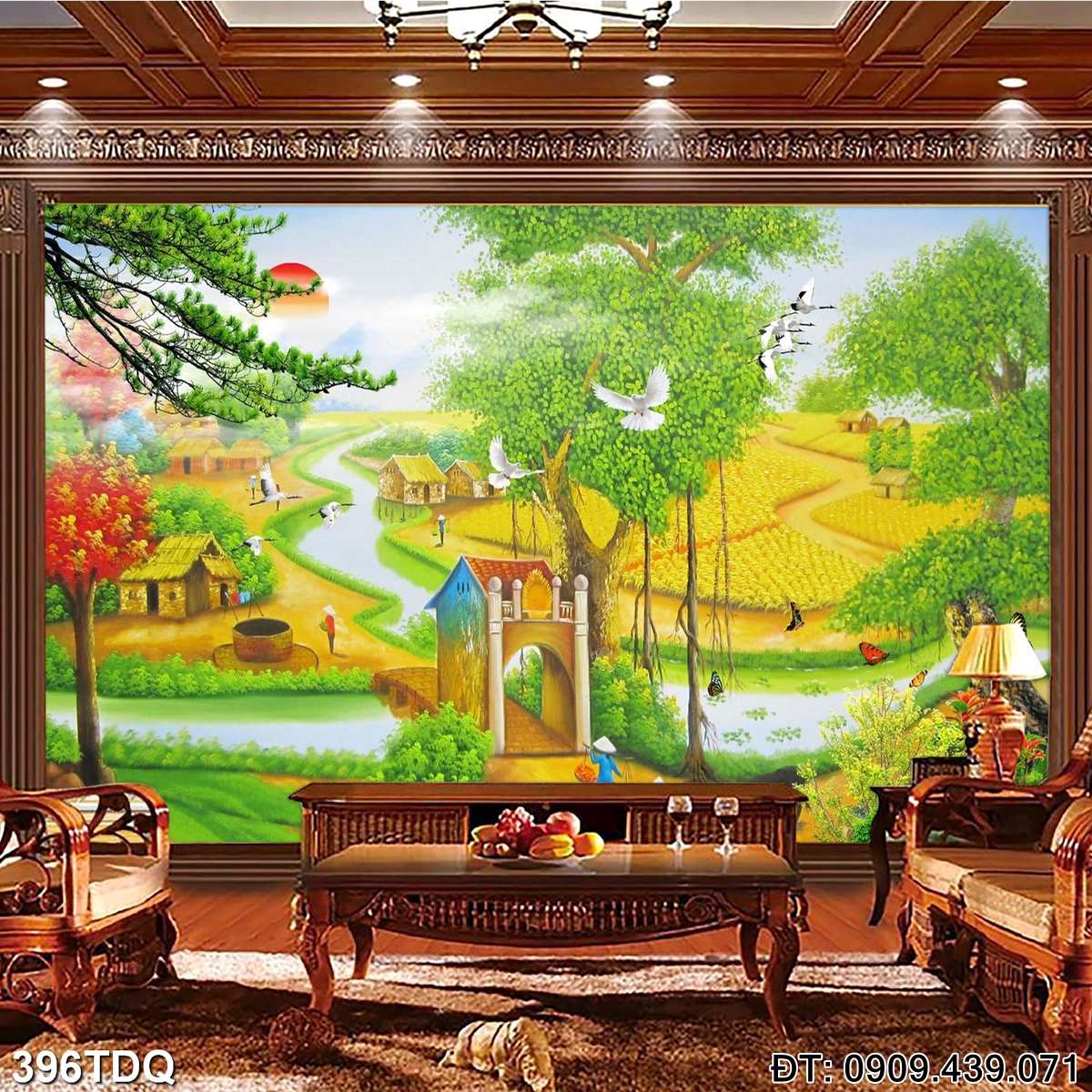 Đặt mua Tranh quê hương treo tường  - mã: 396TDQ