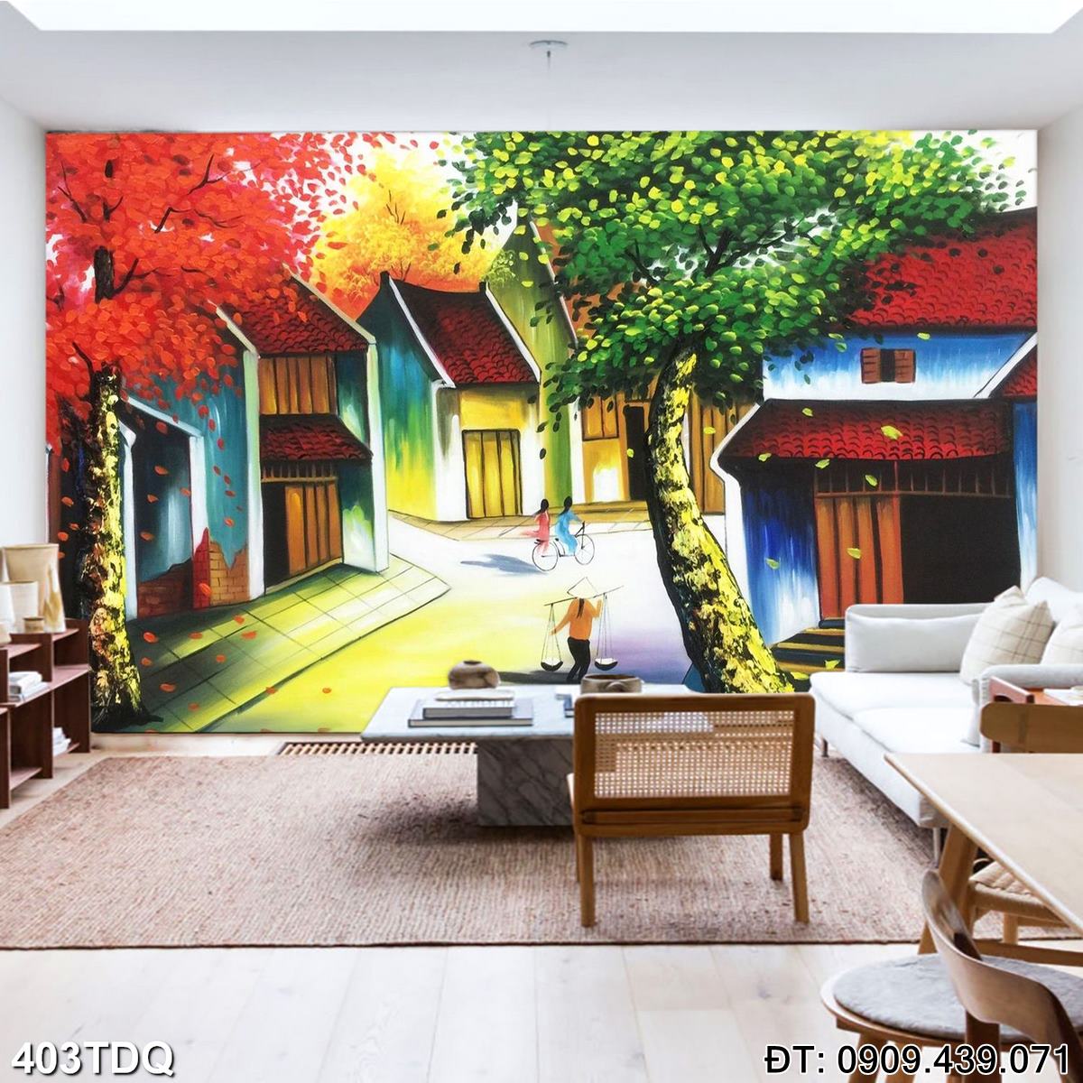 Đặt mua Tranh đồng quê Việt Nam nghệ thuật  - mã: 403TDQ